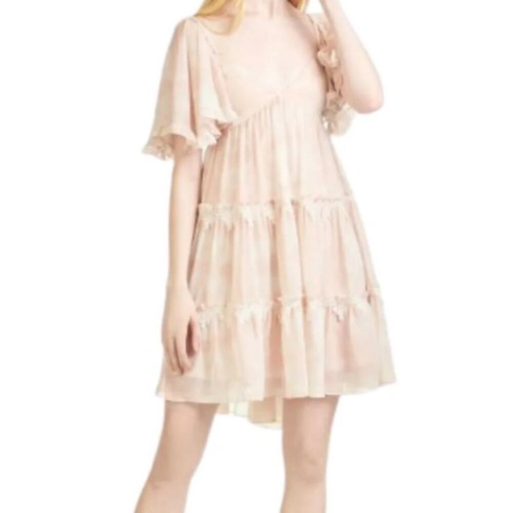 Sachin & Babi Melanie Pink Shibori Dress Size XS